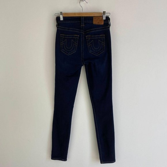TRUE RELIGION Skinny Dark Blue Jeans - Picture 4 of 6